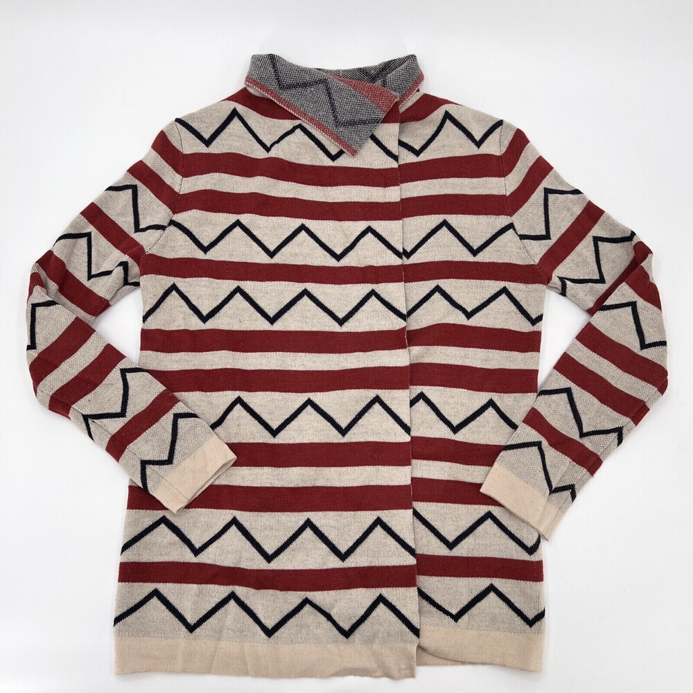 Charlotte Russe Sweater Cardigan Womens Large Southwestern Open Long Sleeve